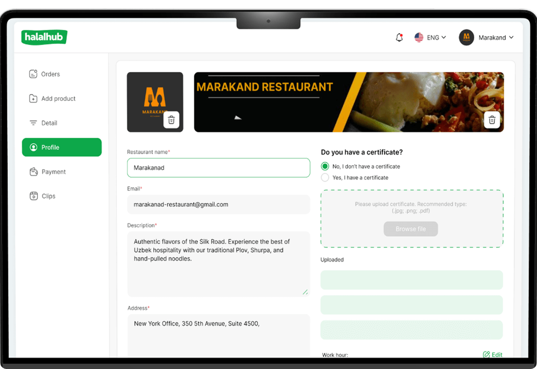 Explore halal restaurants