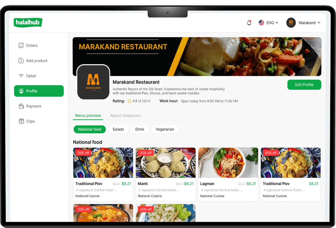 Explore halal restaurants